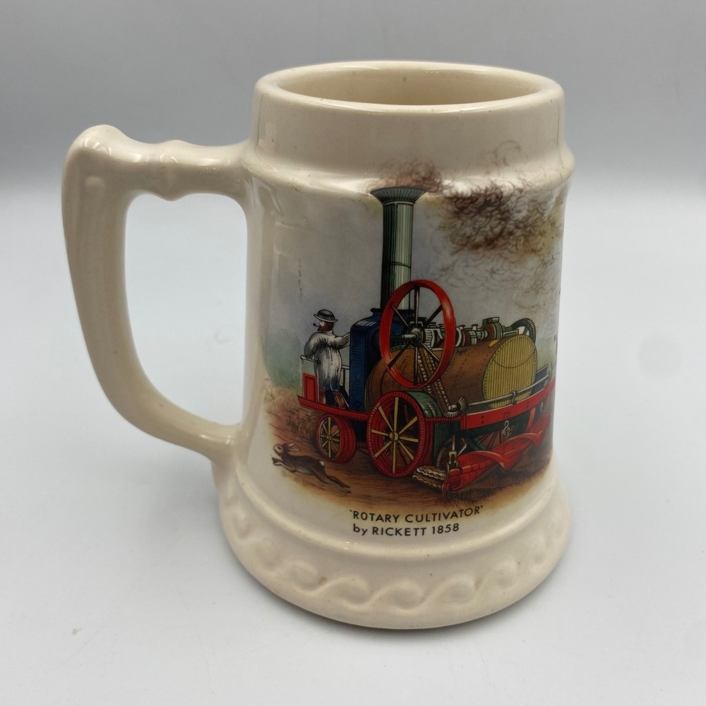 McCoy USA 6036 Rotary Cultivator Rickett‎ 1858 Vintage Ceramic Beer Stein Mug